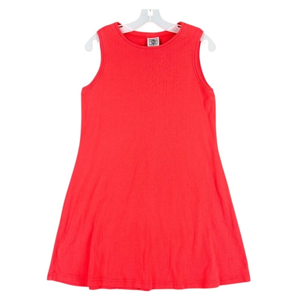 CMI Womens Vintage Shirt Dress Small‎ Red Sleeveless Ribbed Casual Vintage USA